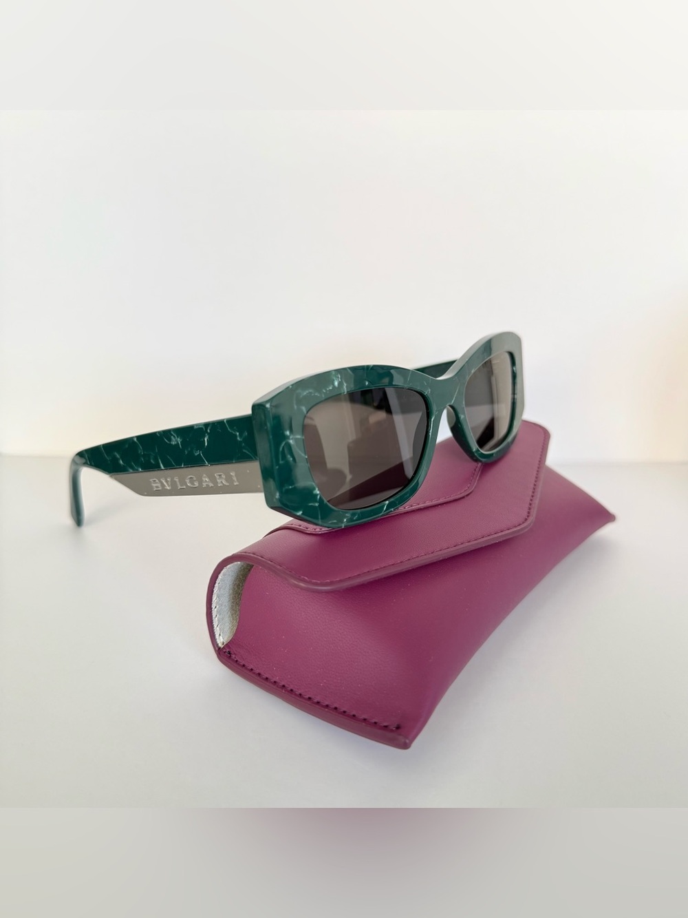 NEW!!! Bvlgari Roma green sunglasses BV40037I 98A Authentic Retail 590$